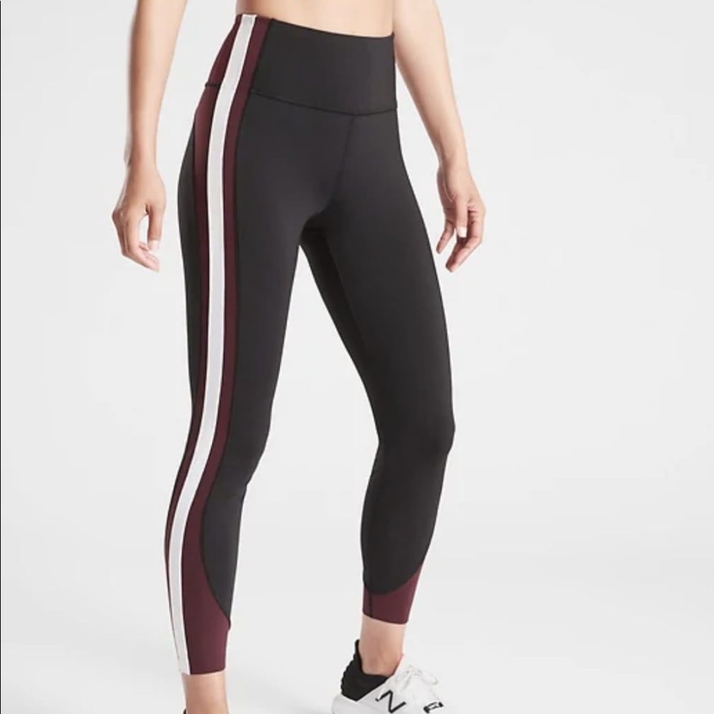 Athleta 7/8 color block leggings